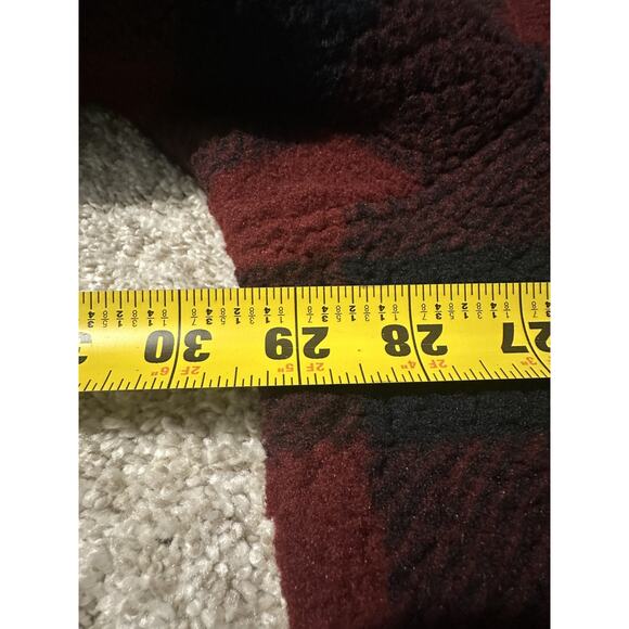 Wrangler Men’s Red and Navy Buffalo Plaid Flannel Shirt Jacket - Picture 5 of 7